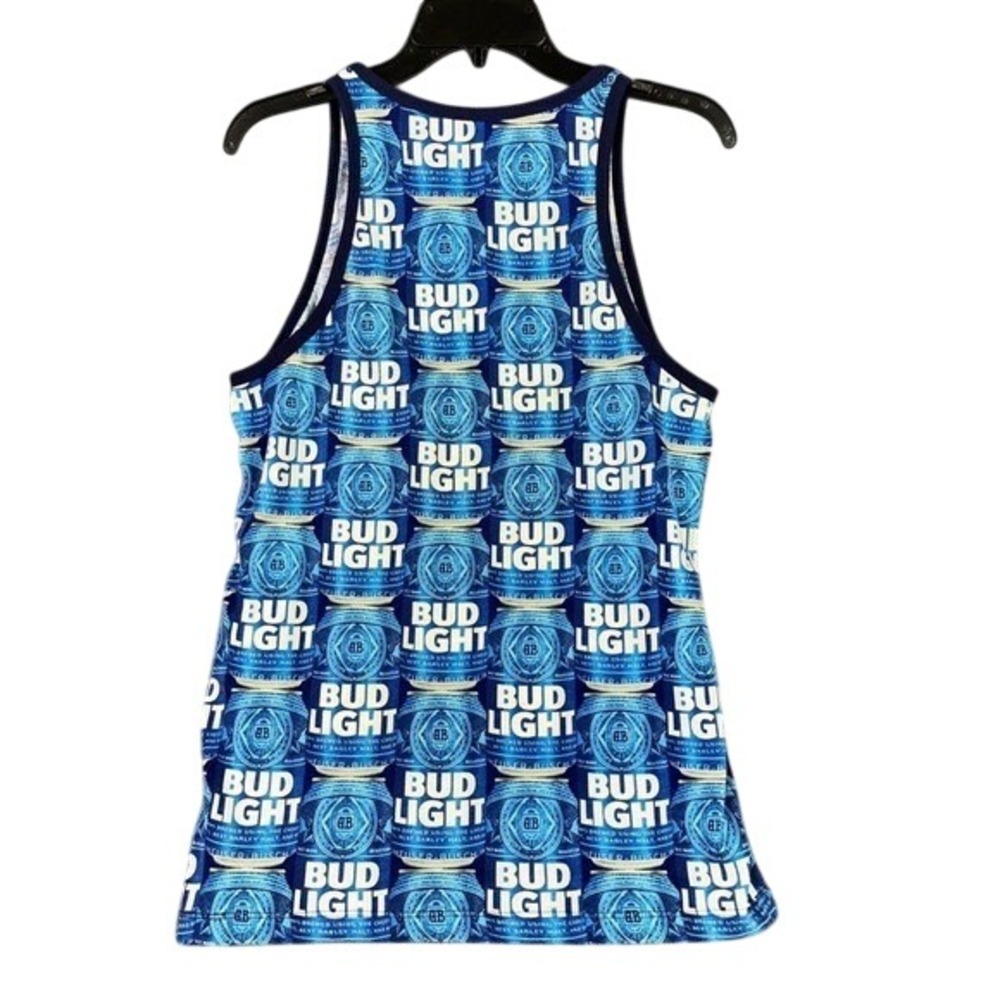 Bud Light Bud Light Tank Top Mens Sm All Over Print Pocket Summer Party